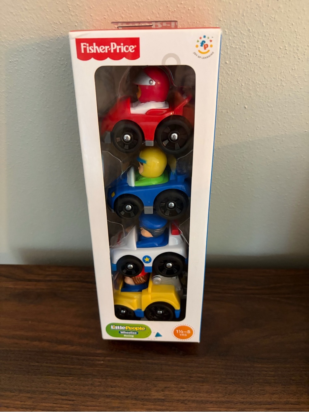 Fisher-Price Little People Wheelies Cars - Red, Blue, White, Yellow